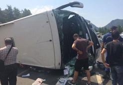 Çinli turistleri taşıyan otobüs kaza yaptı: 2 ölü, 30 yaralı