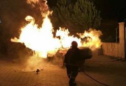 Önce kaza yaptı sonra cayır cayır yandı