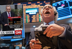 'Türkiye ile ticaret savaşı ABD borsalarını batırdı'