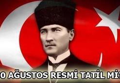 30 Ağustos resmi tatil mi? 30 Ağustos Zafer Bayramı kutlama mesajları