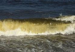 Suyun rengi değişti, denize girmek yasaklandı