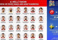 A Milli Takım'ın kadrosu belli oldu!