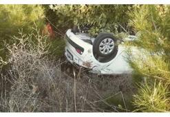 Balıkesir'de otomobil tarlaya uçtu: 2 ölü, 3 yaralı
