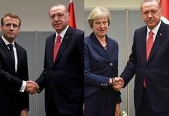 Erdoğan'dan üst düzey görüşmeler! Önce May sonra Macron...