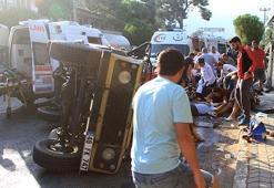 Fethiye'de safari cipi devrildi: 11 yaralı