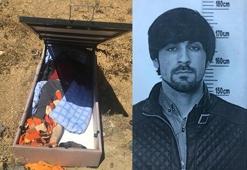 Öldürülen gencin cesedinin ranza içerisinde binadan çıkarılması kamerada