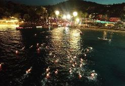 Bu görüntüler Bodrum'dan... Led şamandıra taktılar ve..