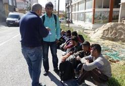 Yolu şaşıran göçmenler böyle yakalandı
