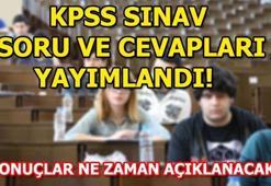KPSS ortaöğretim sınav soru ve cevapları yayımlandı! KPSS sınav sonuçları...