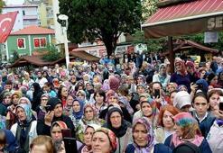 Acılı baba kızı için miting yaptı