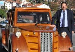 Çamlıdere Belediye Başkanı çamdan klasik makam aracı yaptırdı