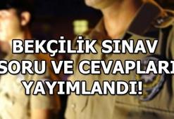 Bekçilik sınav soru ve cevapları yayımlandı! Sınav sonuçları ne zaman açıklanır?