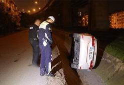 Kavga ederken kanala uçtular!