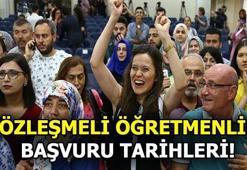 Sözleşmeli öğretmenlik başvuruları ne zaman?