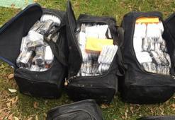 7 bavul kaçak telefon ele geçirildi