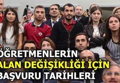 Öğretmenlerin alan değişikliği başvuruları nasıl yapılır?