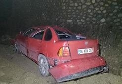Şehir manzarasını izlerken, otomobille uçuruma yuvarlandılar: 2 yaralı