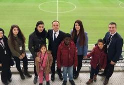 Şehit çocukları, Vodafone Park'ta ağırlandı