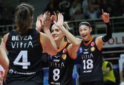 Eczacıbaşı deplasmanda set vermedi