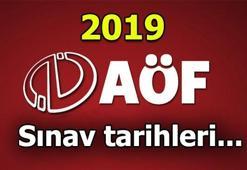 AÖF sınavları ne zaman uygulanacak? (2019)