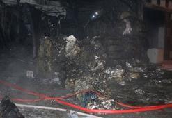 İzmir'de depo yangını