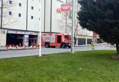 AVM otoparkında yangın paniği