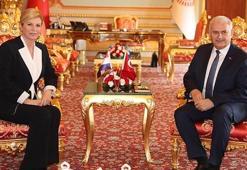 Meclis Başkanı Yıldırım, Hırvatistan Cumhurbaşkanı Kitaroviç ile görüştü