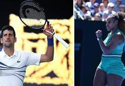 Djokovic ve Serena Williams dördüncü turda...