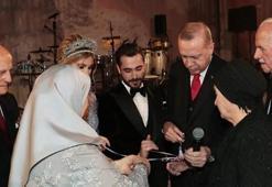 Cumhurbaşkanı Erdoğan, nişan törenine katıldı