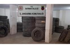 Batman'da 673 bin lira değerinde kaçak lastik ele geçirildi!