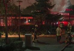 Marmara Üniversitesi Göztepe Kampüsü'nde kafe yangını