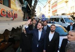 Bakan Albayrak, Üsküdar'da esnaf ziyaretinde bulundu