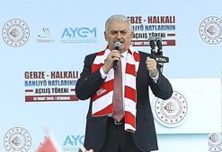 Binali Yıldırım, Gebze-Halkalı Banliyö Tren Hatları açılışında konuştu