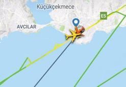 Havada panik! Uçak kuş sürüsüne çarpınca...