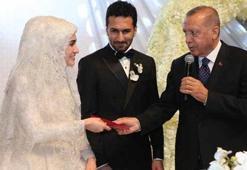 Cumhurbaşkanı Erdoğan nikah şahidi oldu
