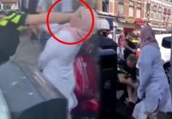 Hollanda polisinden başörtülü kadına çirkin saldırı!