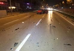 Kazadan kurtulanlara arkadan gelen otomobil çarptı