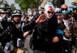 Paris sokakları karıştı! Çok sayıda yaralı var