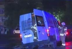 İstanbul'da servis minibüsü kaza yaptı! Çok sayıda yaralı var