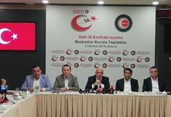 Hak-İş Genel Başkanı Arslan'dan açıklama