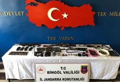 Bingöl'deki operasyonda çok sayıda mühimmat ele geçirildi