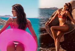 Izabel Goulart fotoğrafçısını tatilde yanında taşıyor