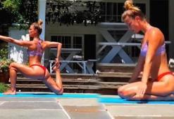 Yoga videosu olay oldu