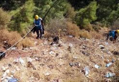 'Doğa komandoları', Marmaris'te bir günde 6 ton çöp topladı