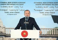 Cumhurbaşkanı Erdoğan Süryani Kilisesi temel atma töreninde konuştu