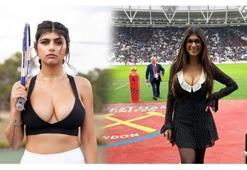 Yetişkin film yıldızı Mia Khalifa'yi tribüne çağırdılar