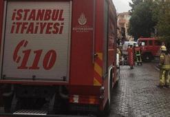 İstanbul'da otel inşaatında yangın!