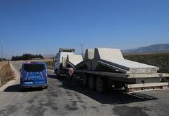 Sınır birliklerine beton blok sevkiyatı