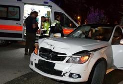 Polisin dur ihtarına uymadı, kaçarken kaza yaptı
