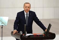 Cumhurbaşkanı Erdoğan 'Şu an başladık' dedi ve Meclis'ten dünyaya ilan etti